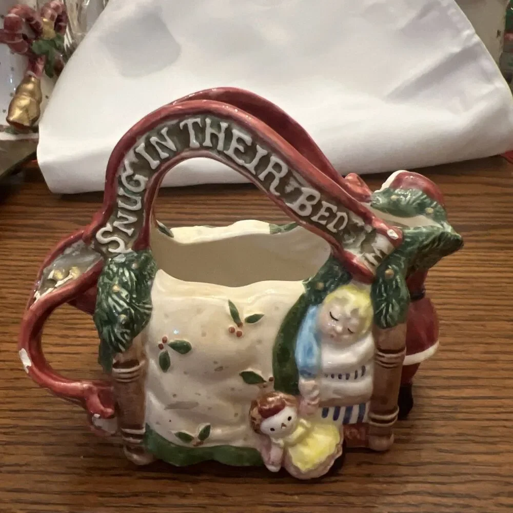 Vintage 1993 Fitz And‎ Floyd Night Before Christmas Creamer